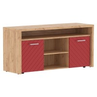 Torr Lux TLTF-3D (Дуб бофорд/Красный) Тумба с фригобаром