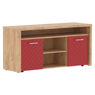 Torr Lux TLTF-3D (Дуб бофорд/Красный) Тумба с фригобаром