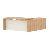 Torr Lux TLCT 1820 L (Дуб бофорд/Латте) Стол руководителя, левый