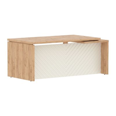 Torr Lux TLCT 189 L (Дуб бофорд/Латте) Стол руководителя, левый