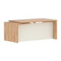 Torr Lux TLCT 189 R (Дуб бофорд/Латте) Стол руководителя, правый