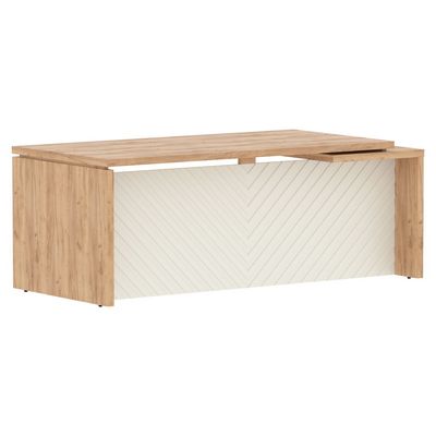 Torr Lux TLCT 209 L (Дуб бофорд/Латте) Стол руководителя, левый