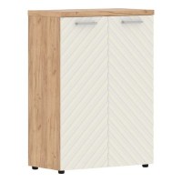 Torr Lux TLMC 85.1 (Дуб бофорд/Латте) Шкаф с глухими средними дверьми и топом