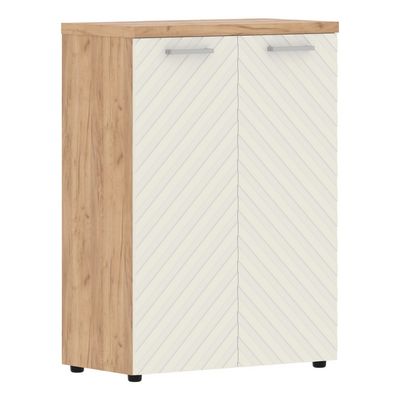 Torr Lux TLMC 85.1 (Дуб бофорд/Латте) Шкаф с глухими средними дверьми и топом