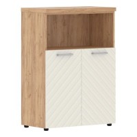 Torr Lux TLMC 85.3 (Дуб бофорд/Латте) Шкаф с глухими малыми дверьми и топом