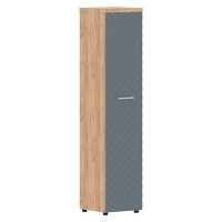 Torr Lux TLHC 42.1 L (Дуб бофорд/Серо-голубой) Шкаф колонка, левый, с глухой дверью и топом