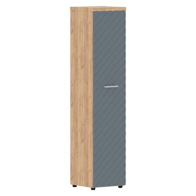 Torr Lux TLHC 42.1 L (Дуб бофорд/Серо-голубой) Шкаф колонка, левый, с глухой дверью и топом