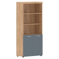 Torr Lux TLHC 85.5 (Дуб бофорд/Серо-голубой) Шкаф с 1 комплектом глухих малых дверей и топом