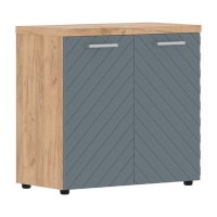 Torr Lux TLLC 85.1 (Дуб бофорд/Серо-голубой) Шкаф с глухими малыми дверьми и топом