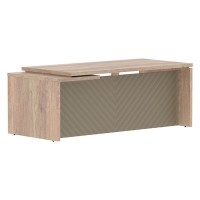 Torr Lux TLCT 209 R (Дуб каньон/Капучино) Стол руководителя, правый