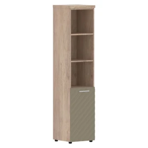 Torr Люкс TLHC 42.5 L (Дуб каньон/Капучино) Шкаф колонка, левый, с глухой малой дверью и топом