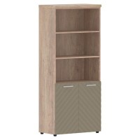 Torr Lux TLHC 85.5 (Дуб каньон/Капучино) Шкаф с 1 комплектом глухих малых дверей и топом