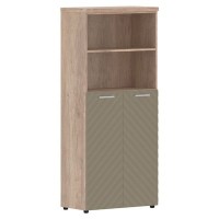 Torr Lux TLHC 85.6 (Дуб каньон/Капучино) Шкаф с 1 комплектом глухих средних дверей и топом