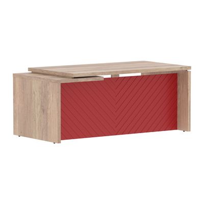 Torr Lux TLCT 189 R (Дуб каньон/Красный) Стол руководителя, правый
