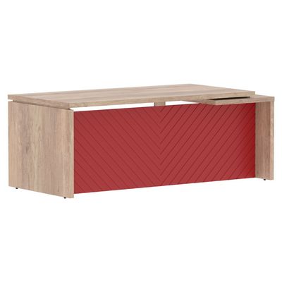 Torr Lux TLCT 209 L (Дуб каньон/Красный) Стол руководителя, левый