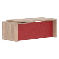 Torr Lux TLCT 209 R (Дуб каньон/Красный) Стол руководителя, правый