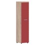 Torr Lux TLHC 42.1 L (Дуб каньон/Красный) Шкаф колонка, левый, с глухой дверью и топом