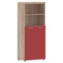 Torr Lux TLHC 85.6 (Дуб каньон/Красный) Шкаф с 1 комплектом глухих средних дверей и топом