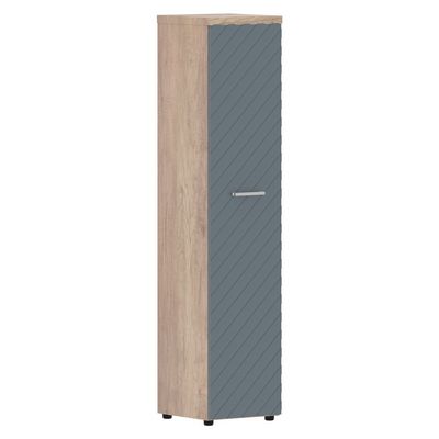 Torr Lux TLHC 42.1 L (Дуб каньон/Серо-голубой) Шкаф колонка, левый, с глухой дверью и топом