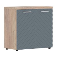 Torr Lux TLLC 85.1 (Дуб каньон/Серо-голубой) Шкаф с глухими малыми дверьми и топом