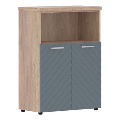 Torr Lux TLMC 85.3 (Дуб каньон/Серо-голубой) Шкаф с глухими малыми дверьми и топом