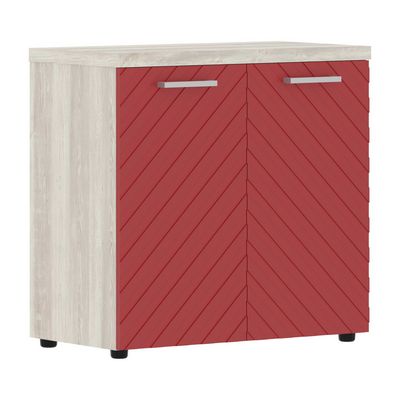 Torr Lux TLLC 85.1 (Сосна эдмонт/Красный) Шкаф с глухими малыми дверьми и топом