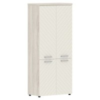 Torr Lux TLHC 85.3 (Сосна эдмонт/Латте) Шкаф с глухими средними и малыми дверьми