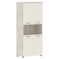 Torr Lux TLHC 85.4 (Сосна эдмонт/Латте) Шкаф с 2-мя комплектами глухих малых дверей и топом