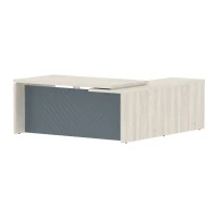 Torr Люкс TLCT 1820 L (Сосна эдмонт/Серо-голубой) Стол руководителя, левый