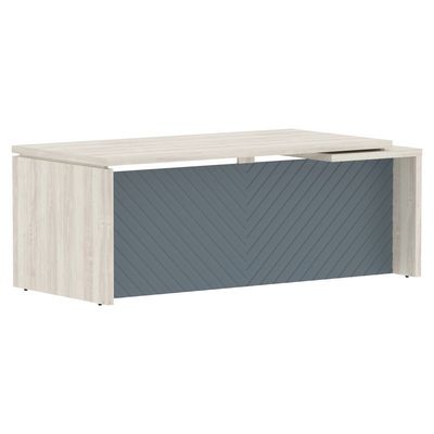 Torr Lux TLCT 209 L (Сосна эдмонт/Серо-голубой) Стол руководителя, левый