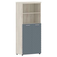 Torr Lux TLHC 85.6 (Сосна эдмонт/Серо-голубой) Шкаф с 1 комплектом глухих средних дверей и топом