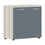 Torr Lux TLLC 85.1 (Сосна эдмонт/Серо-голубой) Шкаф с глухими малыми дверьми и топом