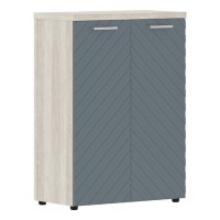 Torr Lux TLMC 85.1 (Сосна эдмонт/Серо-голубой) Шкаф с глухими средними дверьми и топом