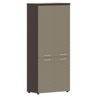 Torr Lux TLHC 85.3 (Венге магия/Капучино) Шкаф с глухими средними и малыми дверьми