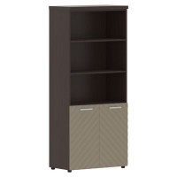 Torr Lux TLHC 85.5 (Венге магия/Капучино) Шкаф с 1 комплектом глухих малых дверей и топом