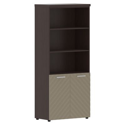 Torr Lux TLHC 85.5 (Венге магия/Капучино) Шкаф с 1 комплектом глухих малых дверей и топом