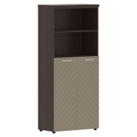 Torr Lux TLHC 85.6 (Венге магия/Капучино) Шкаф с 1 комплектом глухих средних дверей и топом