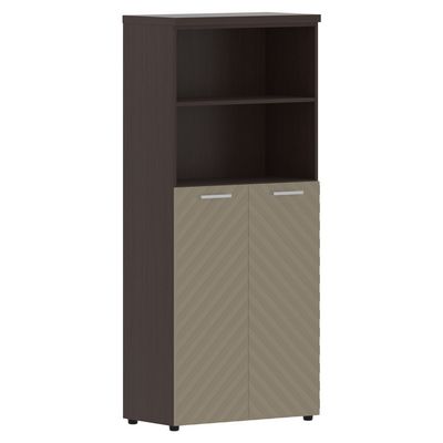 Torr Lux TLHC 85.6 (Венге магия/Капучино) Шкаф с 1 комплектом глухих средних дверей и топом