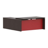 Torr Lux TLCT 1820 R (Венге магия/Красный) Стол руководителя, правый