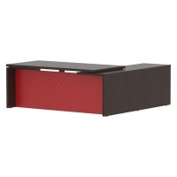 Torr Lux TLCT 2020 L (Венге магия/Красный) Стол руководителя, левый