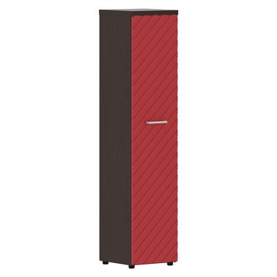Torr Lux TLHC 42.1 L (Венге магия/Красный) Шкаф колонка, левый, с глухой дверью и топом