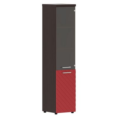 Torr Lux TLHC 42.2 R (Венге магия/Красный) Шкаф колонка, правый, комбинированая с топом