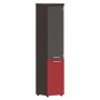 Torr Lux TLHC 42.2 R (Венге магия/Красный) Шкаф колонка, правый, комбинированая с топом