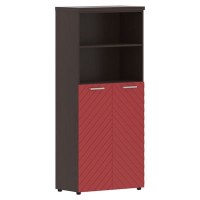 Torr Lux TLHC 85.6 (Венге магия/Красный) Шкаф с 1 комплектом глухих средних дверей и топом