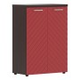 Torr Lux TLMC 85.1 (Венге магия/Красный) Шкаф с глухими средними дверьми и топом