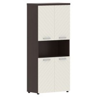 Torr Lux TLHC 85.4 (Венге магия/Латте) Шкаф с 2-мя комплектами глухих малых дверей и топом