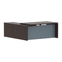 Torr Lux TLCT 1820 R (Венге магия/Серо-голубой) Стол руководителя, правый