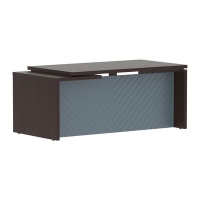 Torr Lux TLCT 189 R (Венге магия/Серо-голубой) Стол руководителя, правый