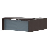 Torr Lux TLCT 2020 L (Венге магия/Серо-голубой) Стол руководителя, левый