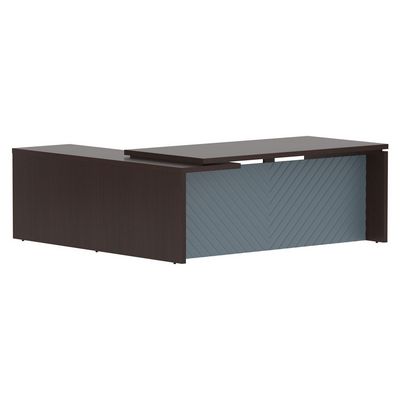 Torr Lux TLCT 2020 R (Венге магия/Серо-голубой) Стол руководителя, правый